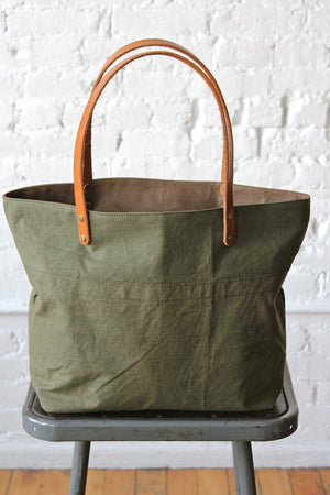 WWII era US Military Camo Pocket Tote Bag