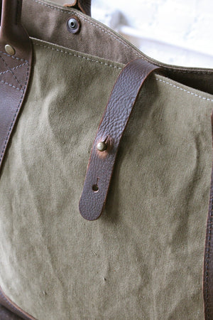 WWII era Military Canvas Carryall
