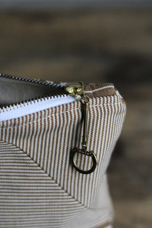 Deadstocked Striped Canvas Utility Pouch