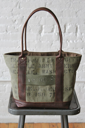 WWII era Military Canvas Carryall