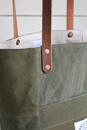WWII era Canvas Pocket Tote