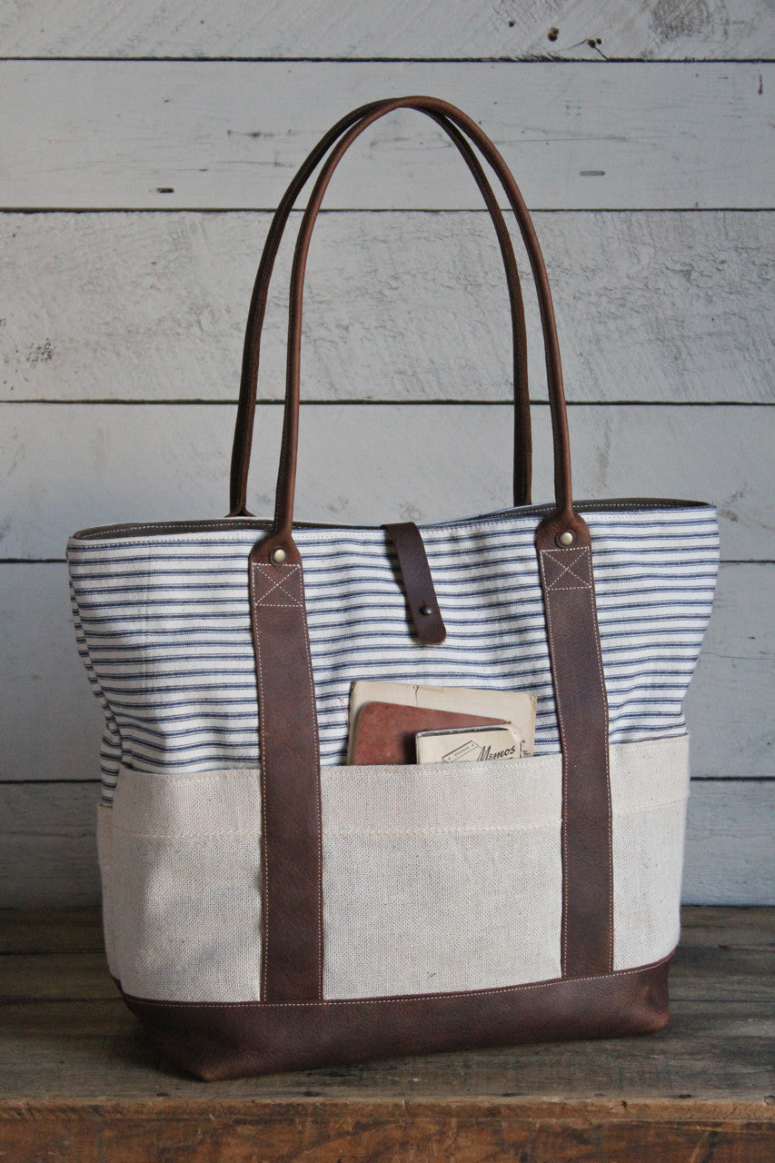 1950's era Striped Carryall
