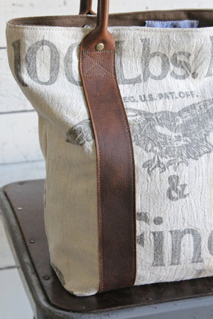1940's era Feed Sack Carryall
