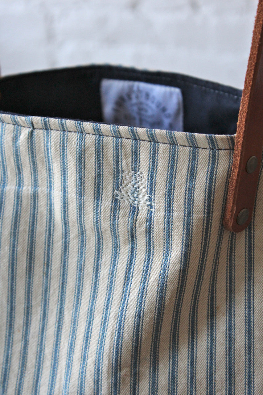 1940's era Ticking Fabric Tote Bag – FORESTBOUND