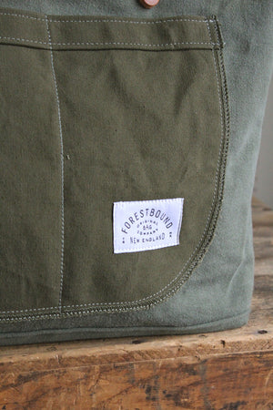 WWII era Military Canvas Pocket Tote Bag