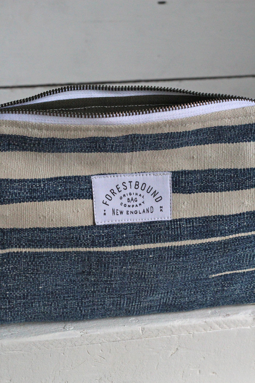 Indigo Dyed Cotton Utility Pouch / #3