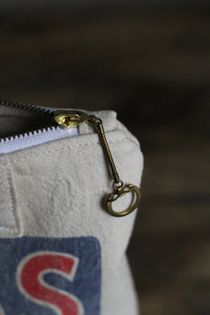 1950's era Feed Sack Utility Pouch