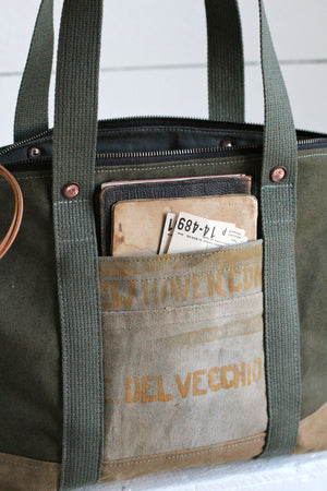 WWII era Canvas Travel Tote