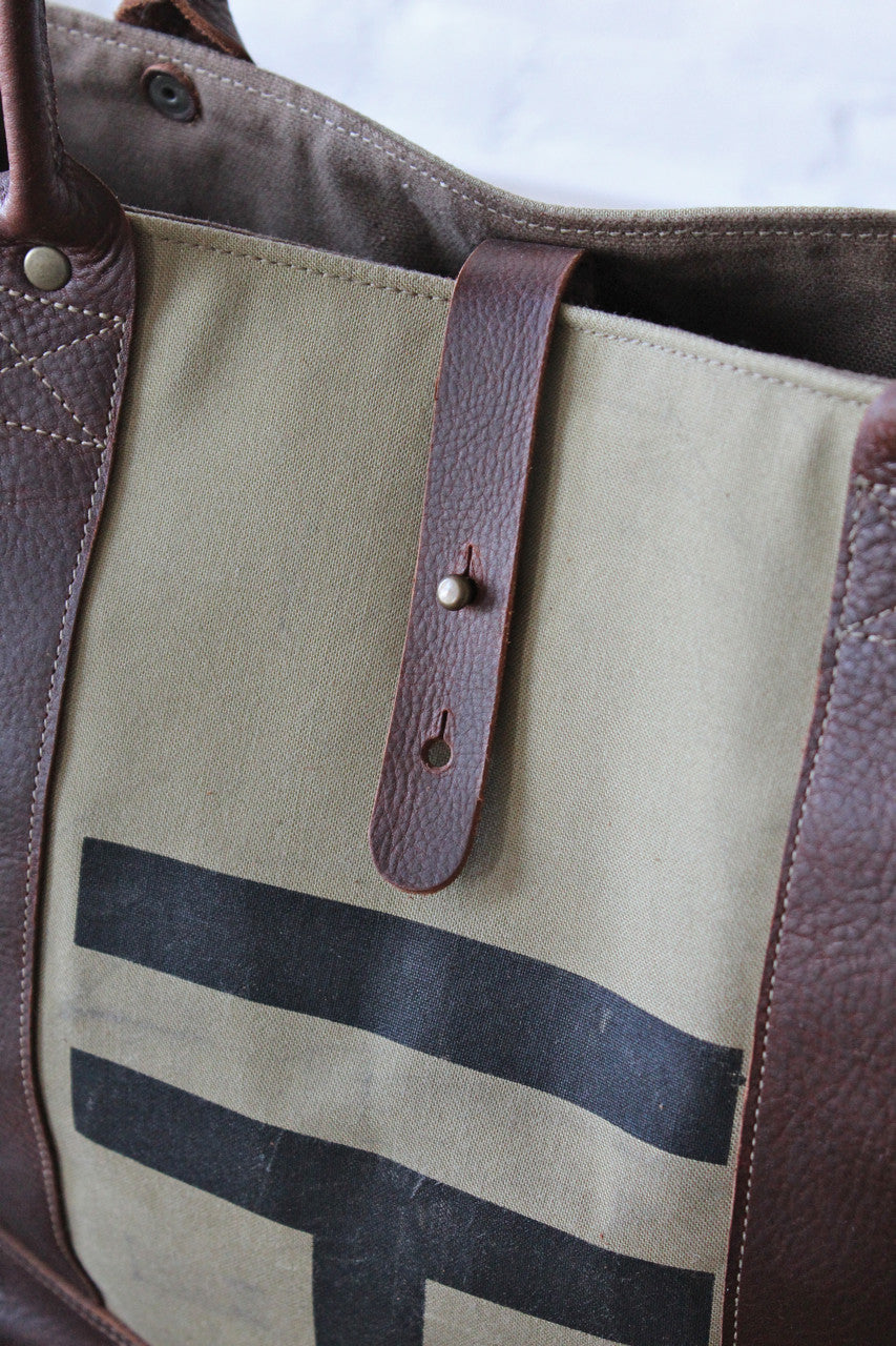 1950's era Mail Bag Weekender