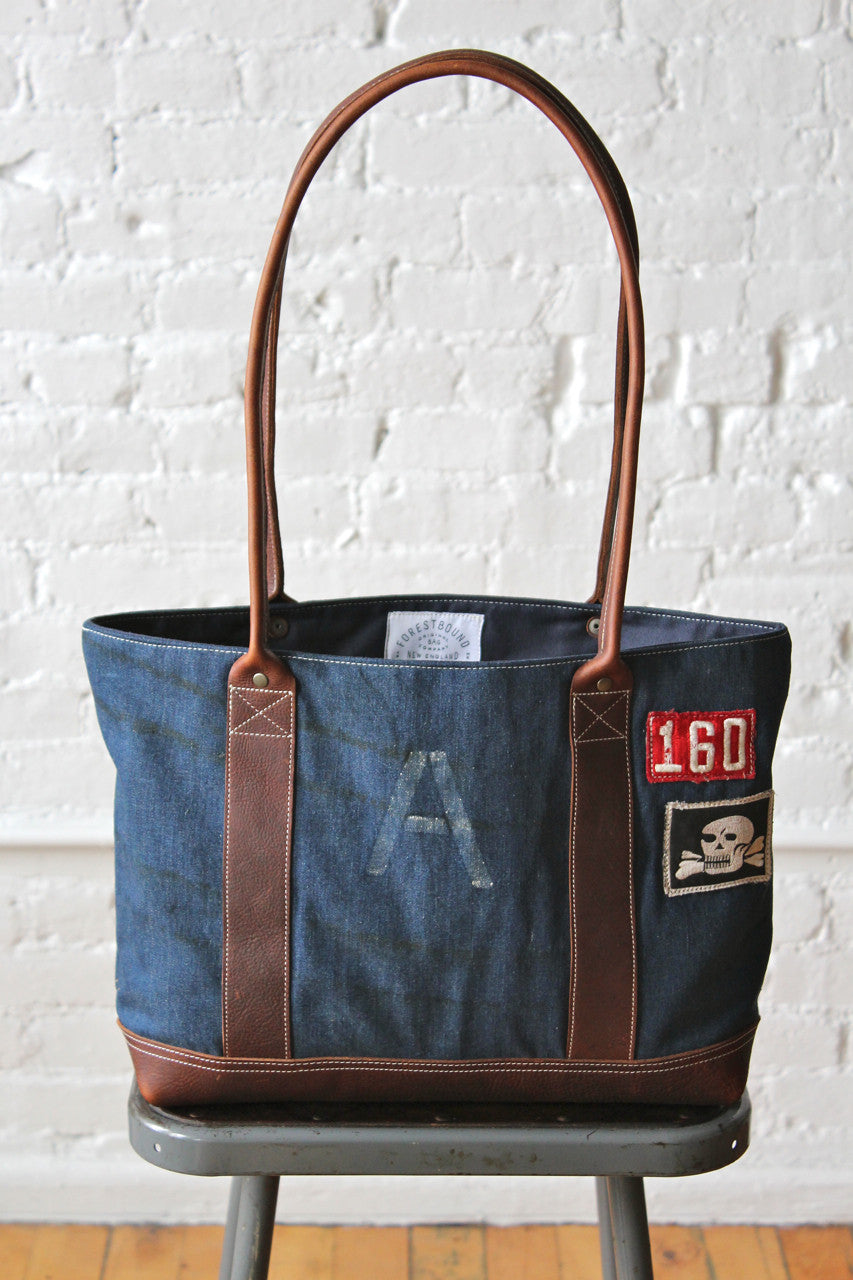 WWII era US Navy Denim Carryall