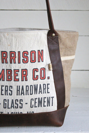 WWII era Canvas and Lumber Apron Carryall