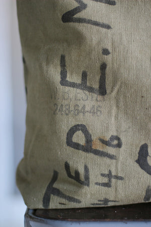 WWII era Military Canvas Tote