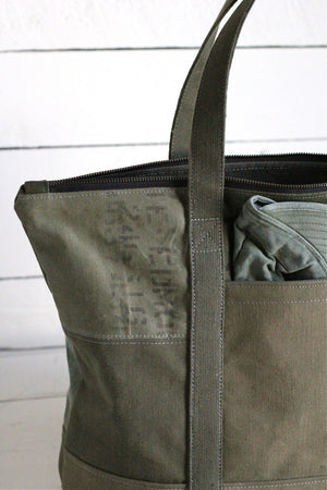 WWII era Canvas Travel Tote