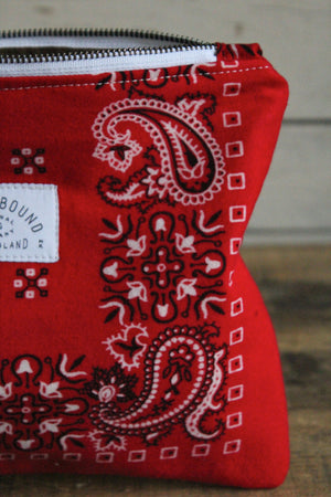 1950's era Reclaimed Bandana Utility Pouch