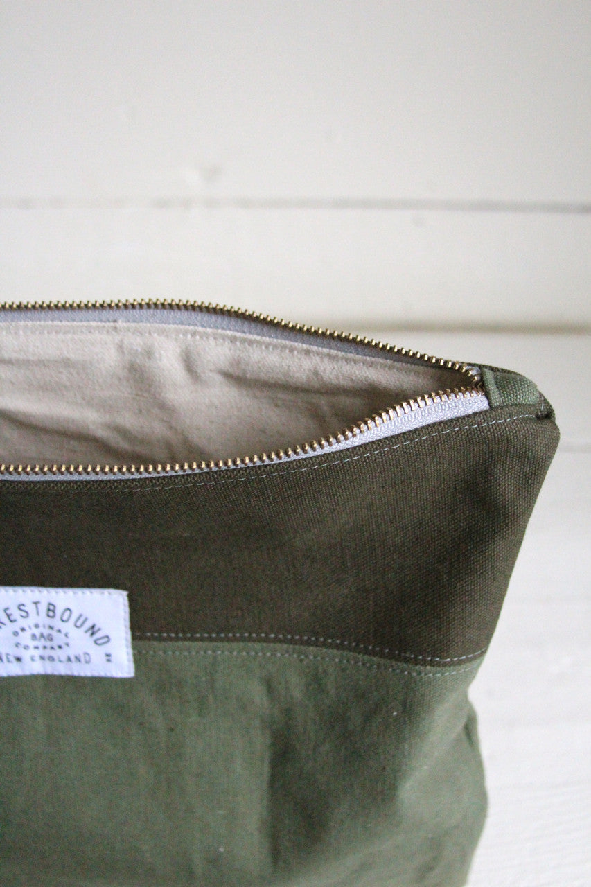Extra Large WWII era Canvas Utility Pouch