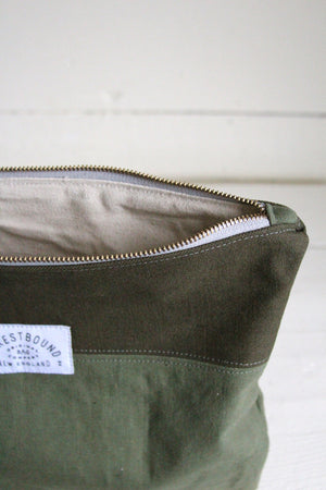 Extra Large WWII era Canvas Utility Pouch