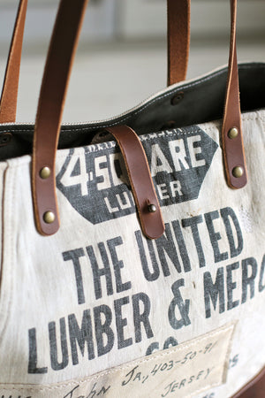 1940's era Canvas & Work Apron Tote Bag