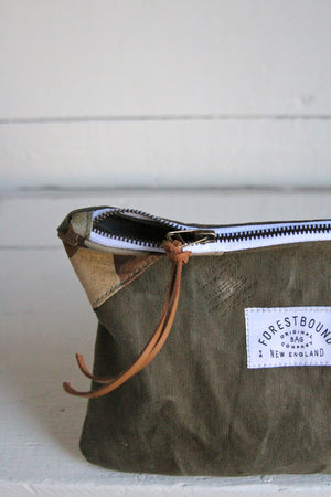 WWII era Canvas & Camo Pocket Utility Pouch