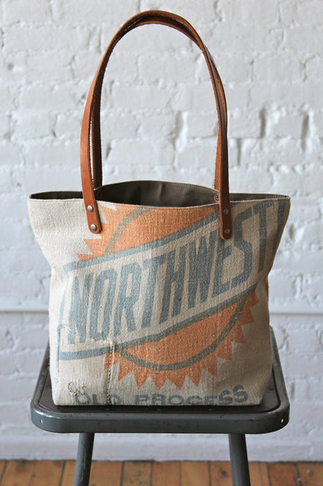 1930's era Feed Sack Tote Bag