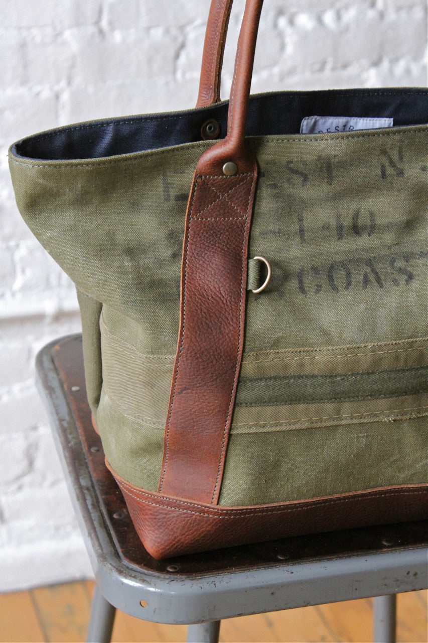 WWII era Canvas Carryall