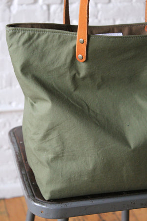 WWII era Two Tone US Military Canvas Tote Bag