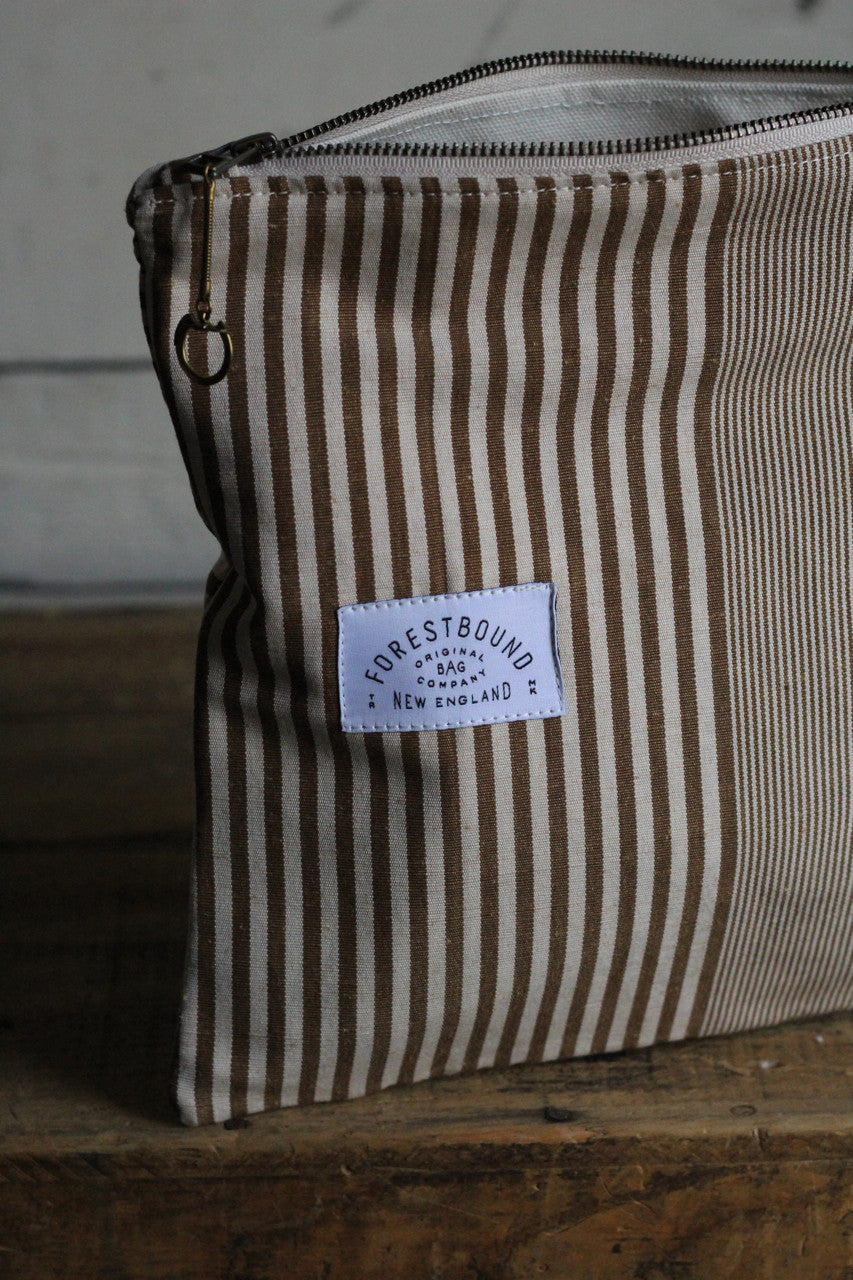 Deadstock Striped Canvas Pocket Utility Pouch