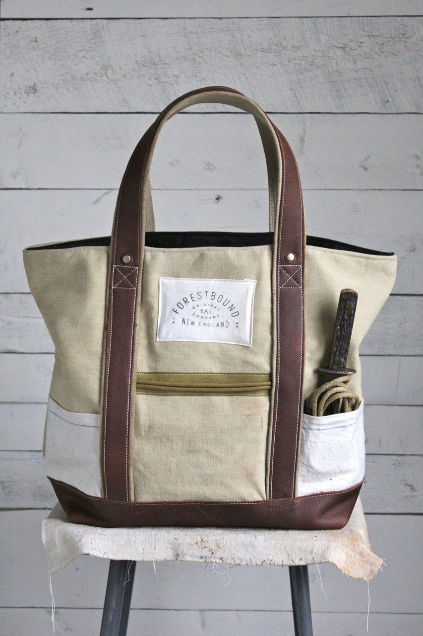 WWII era Canvas & Work Apron Carryall