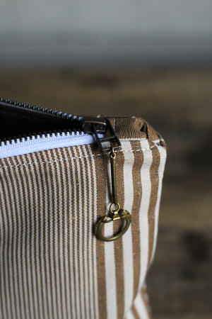 Deadstock Striped Canvas Pocket Utility Pouch