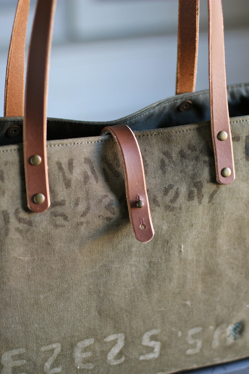WWII era Canvas Tote Bag