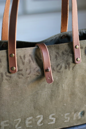 WWII era Canvas Tote Bag