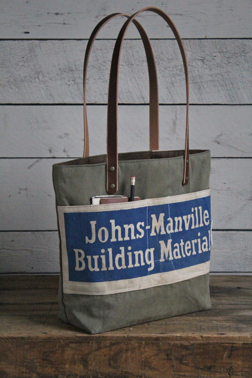 WWII era Canvas & Work Apron Tote Bag