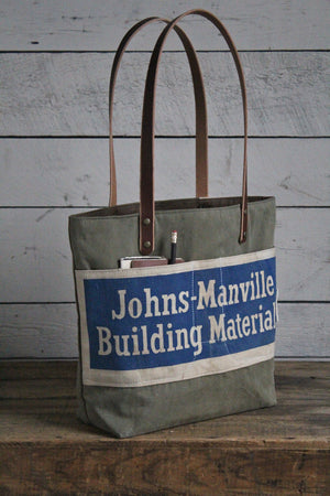 WWII era Canvas & Work Apron Tote Bag