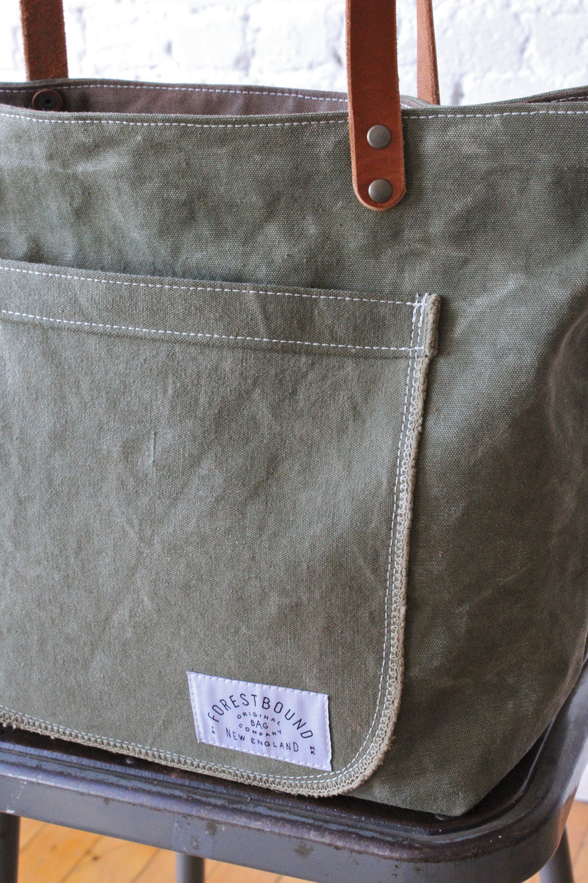 WWII era Military Canvas Pocket Tote