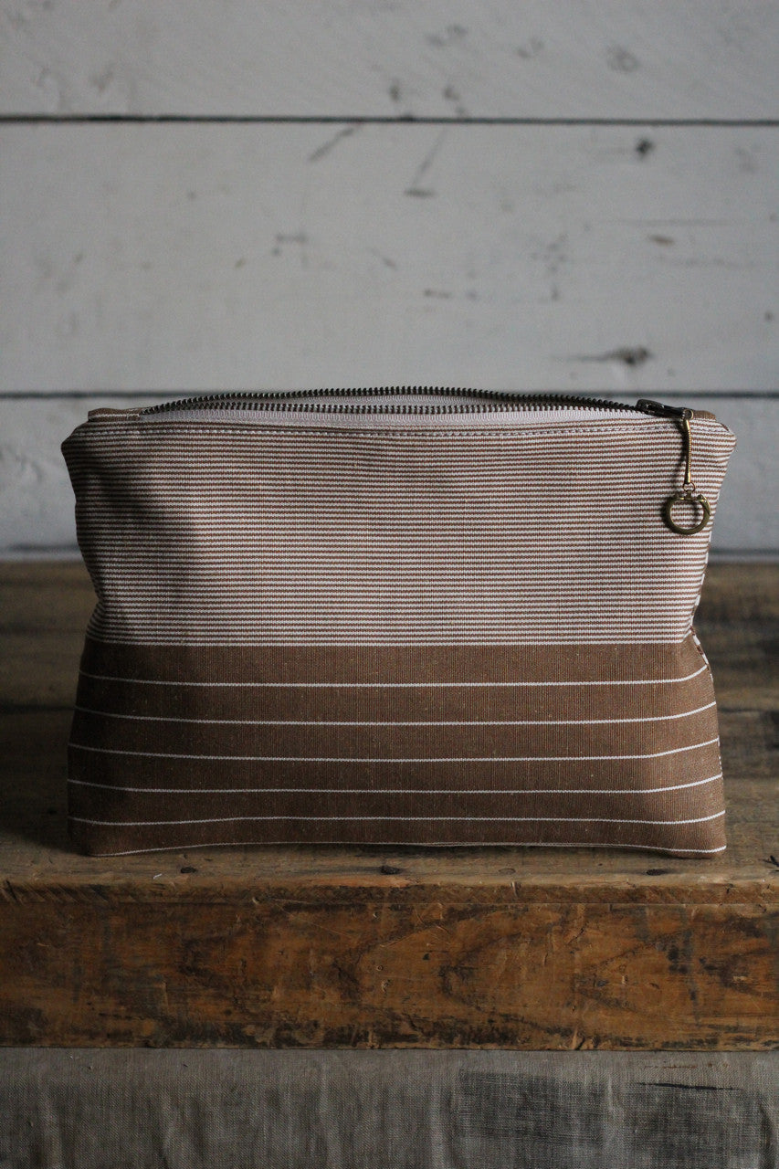 Deadstock Striped Canvas Utility Pouch