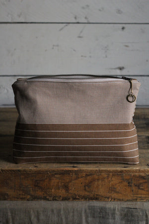 Deadstock Striped Canvas Utility Pouch