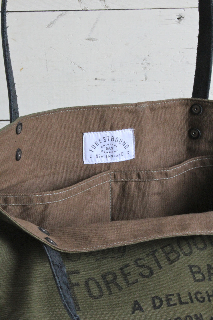 WWII era Canvas Delight Tote Bag