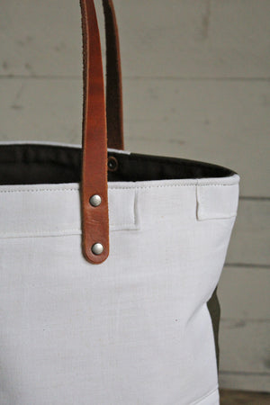 1940's era Canvas & Apron Tote Bag