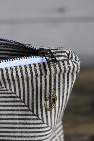 Deadstock Striped Canvas Utility Pouch
