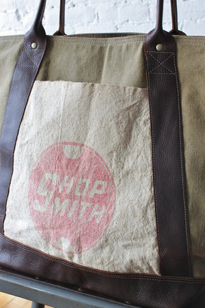 WWII era Canvas and Work Apron Carryall