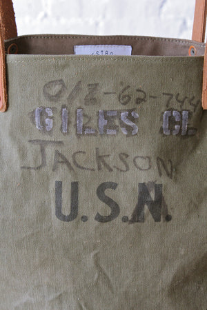 WWII era Military Canvas Tote Bag