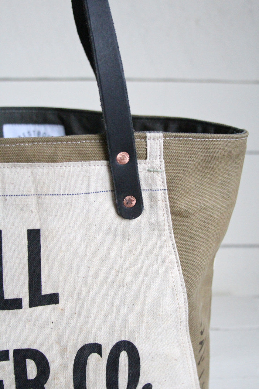 1940's era Canvas & Lumber Apron Carryall