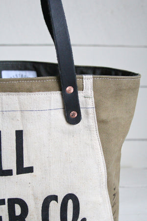 1940's era Canvas & Lumber Apron Carryall
