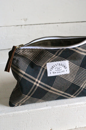 Deadstock Blue Plaid Utility Pouch