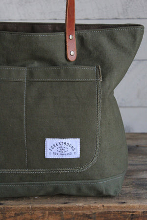 WWII era Military Canvas Pocket Tote