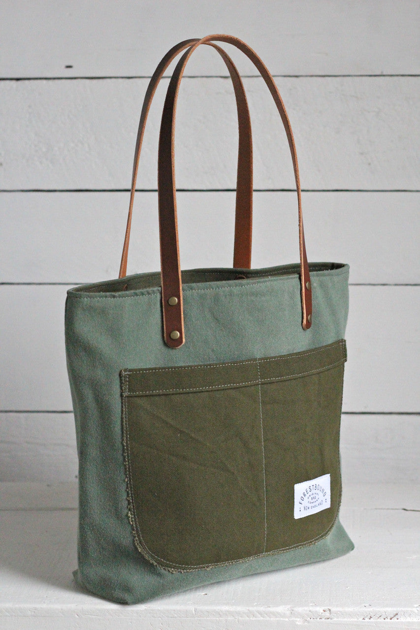 WWII era Military Canvas Pocket Tote