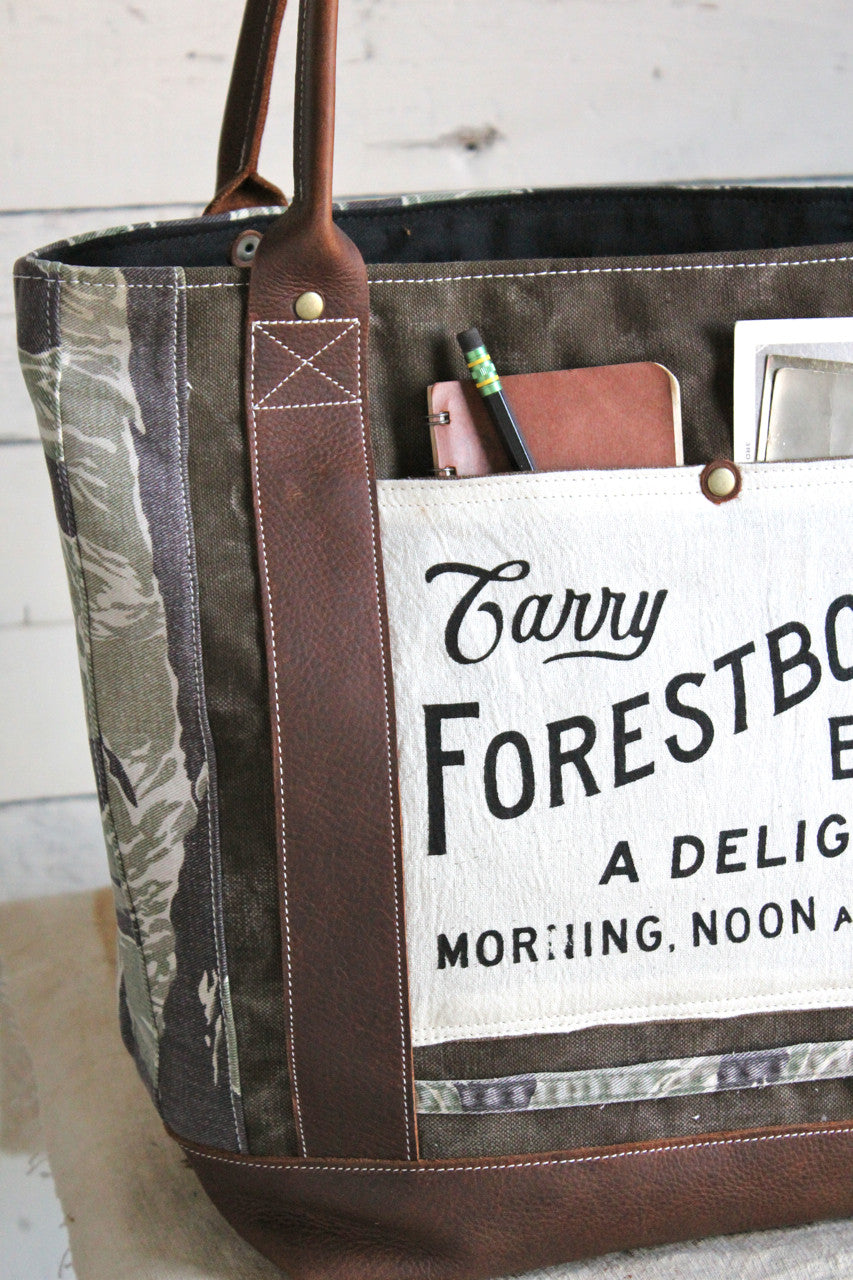 1940's era Canvas & Camo Carryall