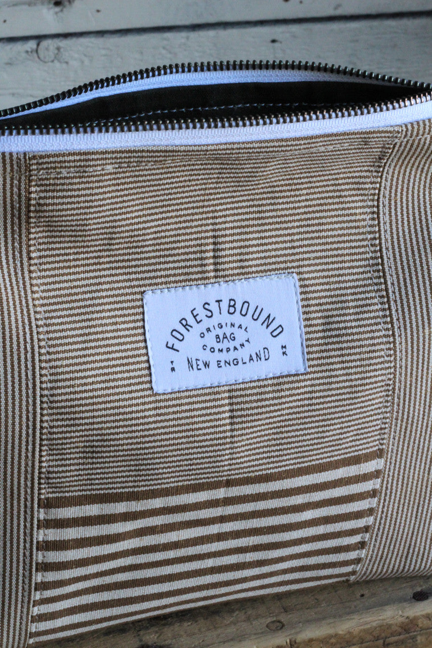 Deadstock Striped Canvas Utility Pouch