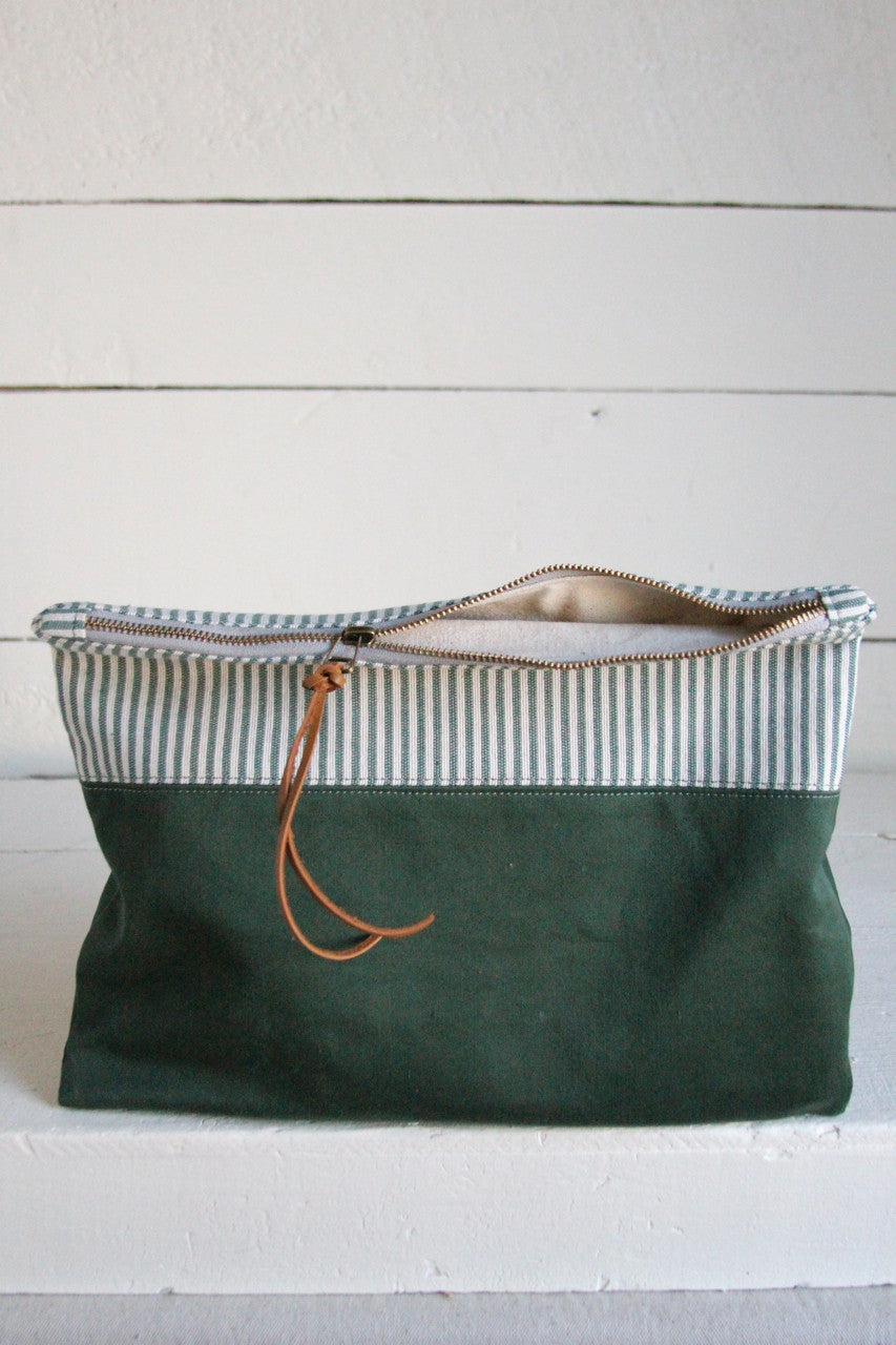 Extra Large 1940's era Canvas Utility Pouch