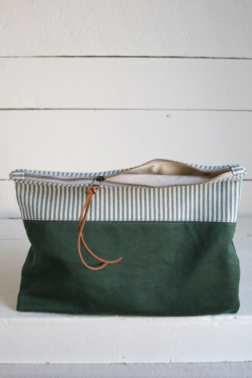 Extra Large 1940's era Canvas Utility Pouch