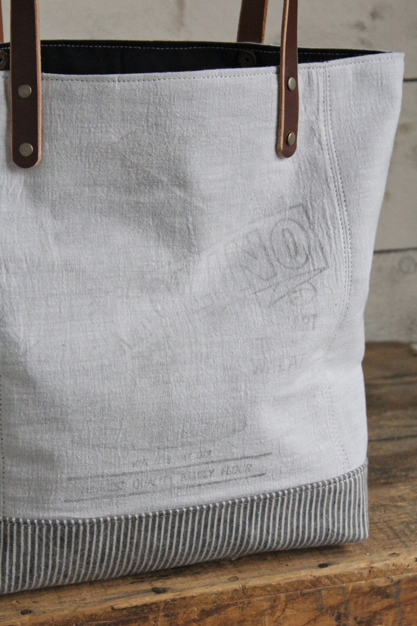 1940's era Feed Sack Tote Bag